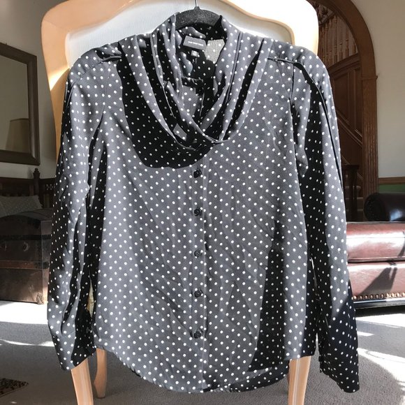Who What Wear, Ebony Polka Dot, Sz XS, Blk, NWT! - Picture 2 of 13